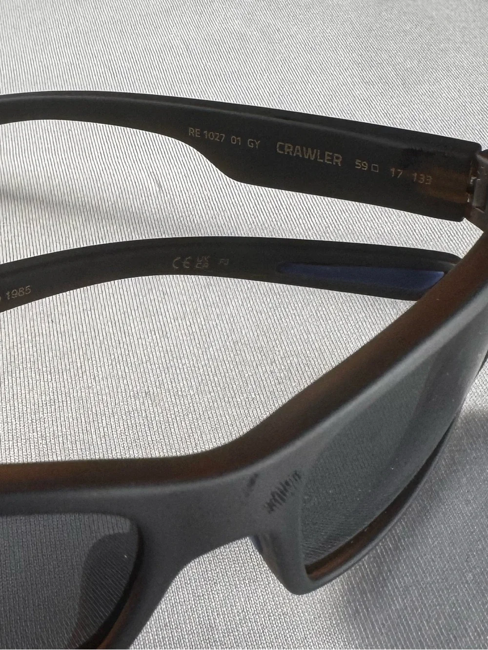 NEW! REVO CRAWLER RE 1027 01 GY POLARISED Wrap Around Matte Black/Tortoiseshell